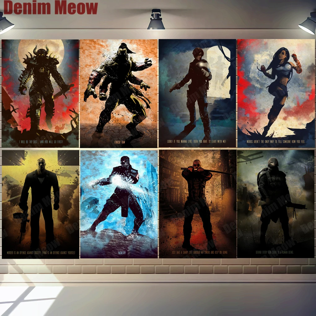 

Fear The Warth of God Vintage Metal Tin Sign Home Bar Pub Bedroom Decor Gaming Characters Wall Sticker Classic Games Poster N337
