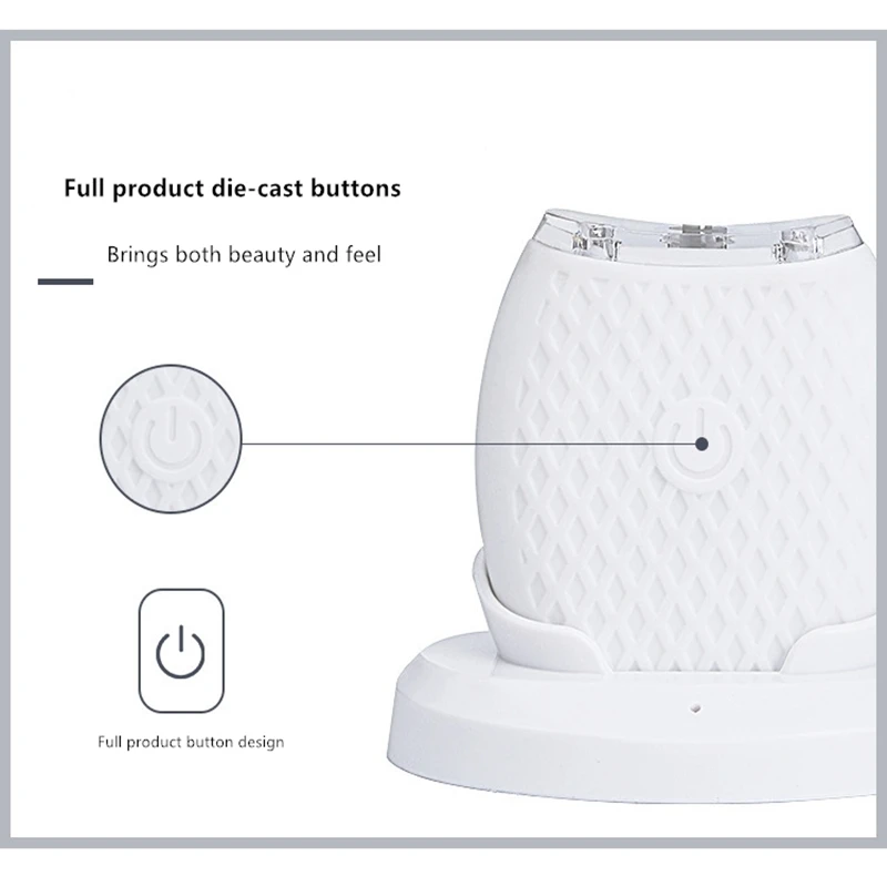 360 Degrees Intelligent Automatic Sonic Electric Toothbrush U Type USB Charging Tooth Whitening Blue Light Silicon Toothbrush 360 Degrees Intelligent Automatic Sonic Electric Toothbrush U Type USB Charging Tooth Whitening Blue Light Silicon Toothbrush
