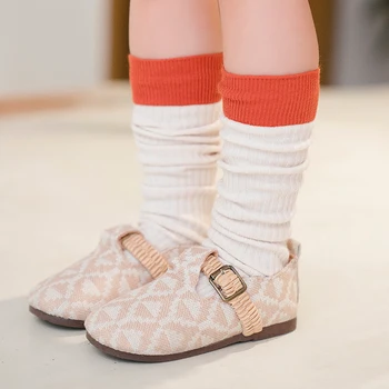 

Brand New kids Student Cotton Knee High Socks striped for Girl boys children Toddle Long Socks 1-8y one size