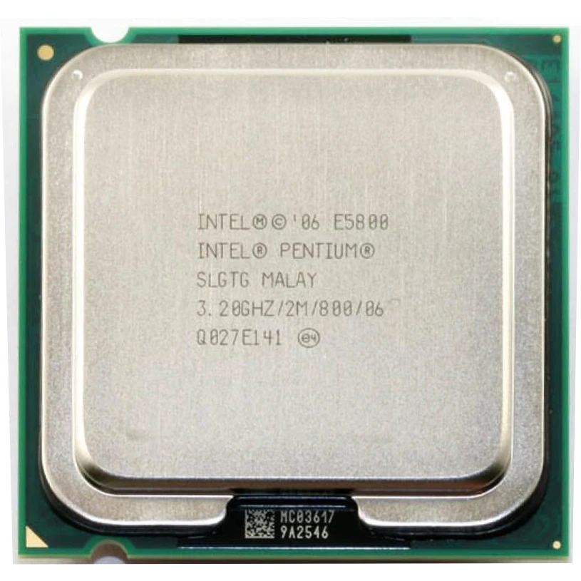 Двухъядерный процессор Intel Pentium E5800(3,2 ГГц/2 м/800 ГГц) разъем 775