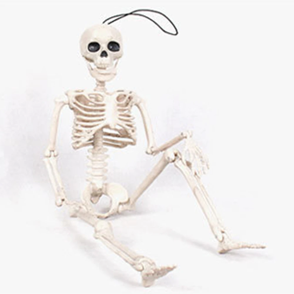 

Halloween Skeleton prop Skeleton Horror Hanging Movable Skull Skeleton Bone Model Props Party Scary Scene Halloween Decoration