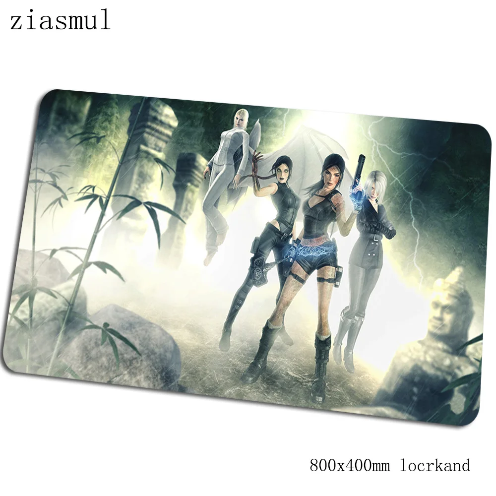 Tomb raider коврик для мыши 80x40 см компьютерная мышь игровой мат геймпад пк аниме игровой коврик для мыши офисный коврик для мыши - Цвет: Size 800x400x2mm