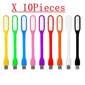 

10pcs portable USB LED light with USB power supply USB port led night light charging treasure night light portable light