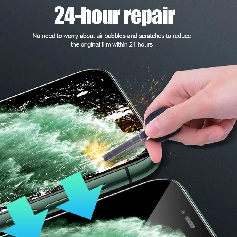 25D защита экрана Гидрогелевая пленка для iphone 7 6 6s 8 Plus Защитная ...