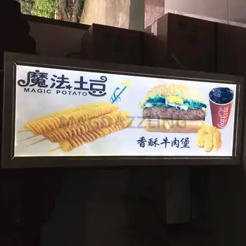 

3PCS 24"X40" Ultra Slim Aluminum Snap Frame LED Illuminated Menu Sign Board for Restaurant