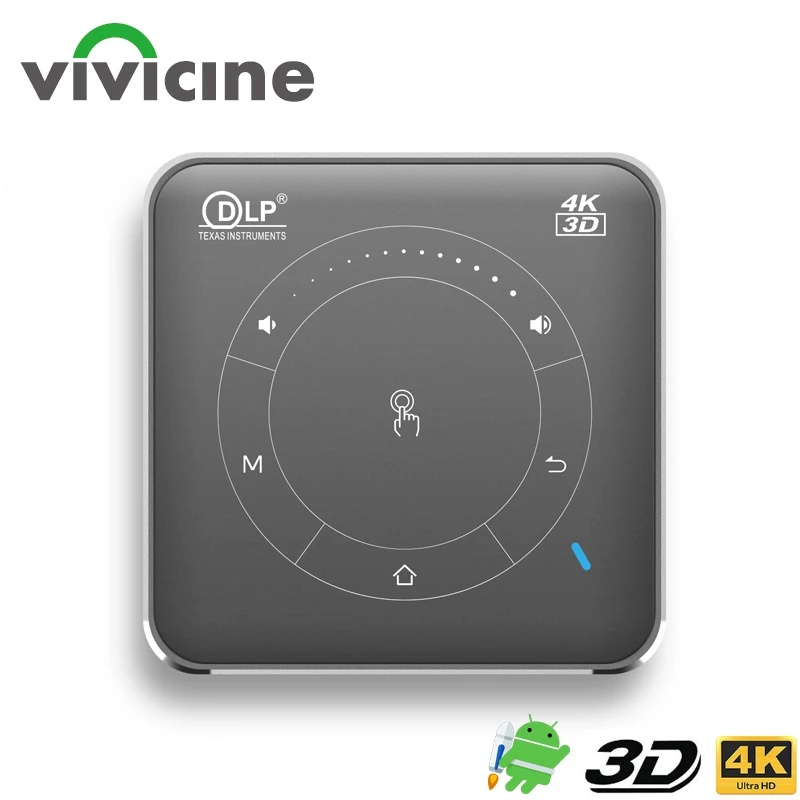 Vivicine P11 il più nuovo Mini proiettore 3D Mobile tascabile intelligente, supporto Miracast Airplay Wifi Home Video Proyector Beamer