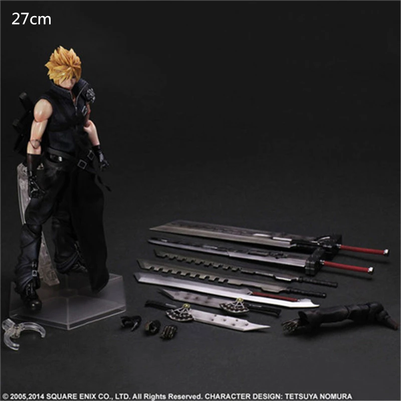 Final Game Fantasy Play Arts KAI, экшн-фигурка Sephiroth Cloud Strife Noctis Lucis Cindy Aurum Squall Leonhart Фигурки Игрушка Кукла