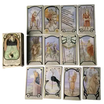 

80pcs English Ethereal Visions Illuminated Tarot Cards Deck Board Table Games for Party Playing Card Entertainment Game Toys
