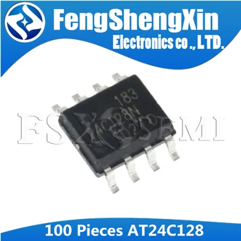 

100pcs/lot AT24C128N AT24C128AN-10SU-2.7 24C128 SOP-8 EEPROMs Chipest IC