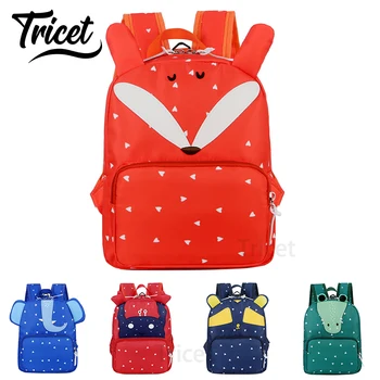 

Lovely Cartoon Animal Pattern Children Backpack for Boys Girls Toddler Kindergarten Bag High-capacity Waterproof Kids Schoolbag