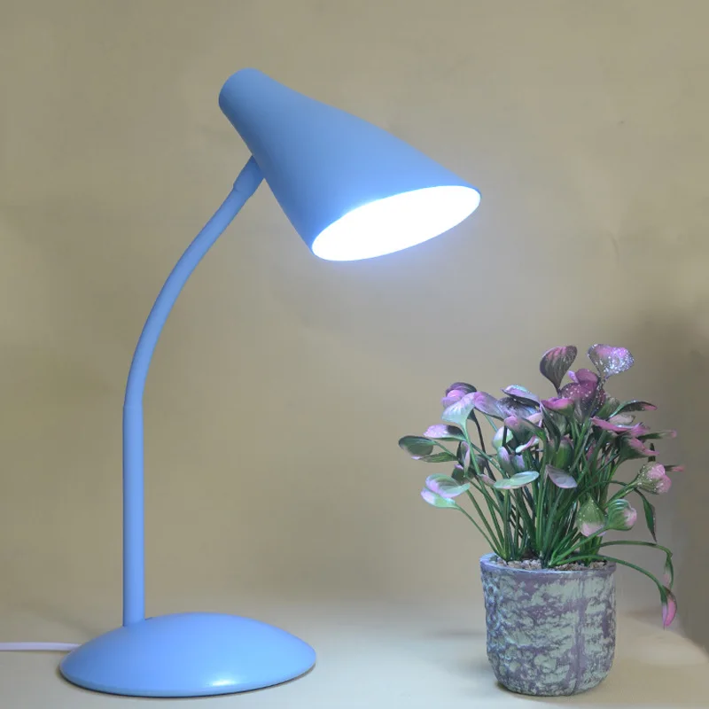 

Dormitory Changeable Bulb Plug-in Type Desk Learning Lamp Bedroom Bedside Children Reading Eye Protection LED Desk Lamp