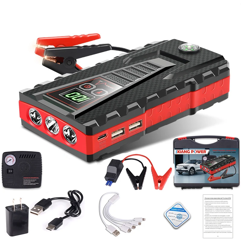 10000mAh Car Emergency Start Power Supply 12V Truck 3.0L/6.0L Auto Booster  Starting Device Battery Emergency Mobile Power Supply - China Portable Car  Starter, Jump Starter