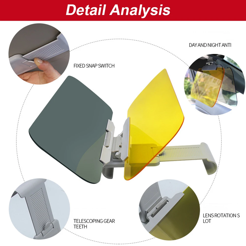 Новый Автомобильный Универсальный расширитель солнцезащитного козырька 2 в 1