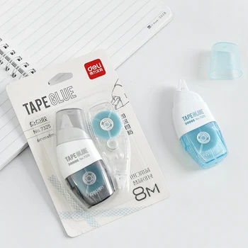 

6mm x8m Double-sided Adhesive Masking Tape Students Transparent Tape Office School Supplies Stationery