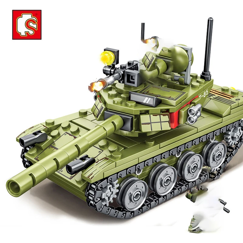 Набор строительных блоков серии Sembo Main battle Tank военное тяжелое городское оружие