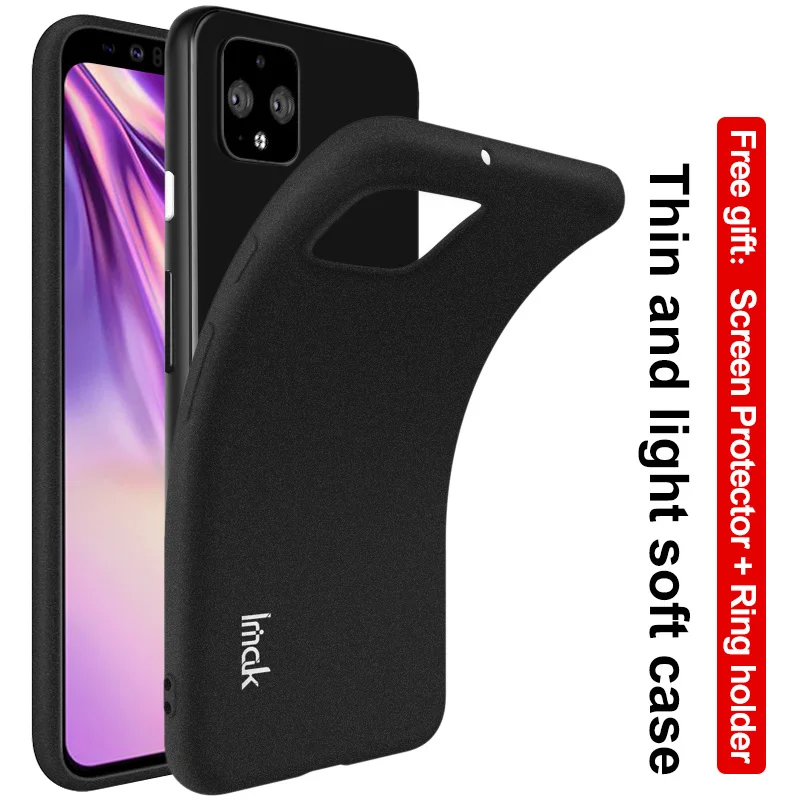 Imak ковбойская серия для Google Pixel 4 4XL чехол для телефона матовый, мягкий, из ТПУ чехол+ Защитная пленка для экрана+ кольцо держатель