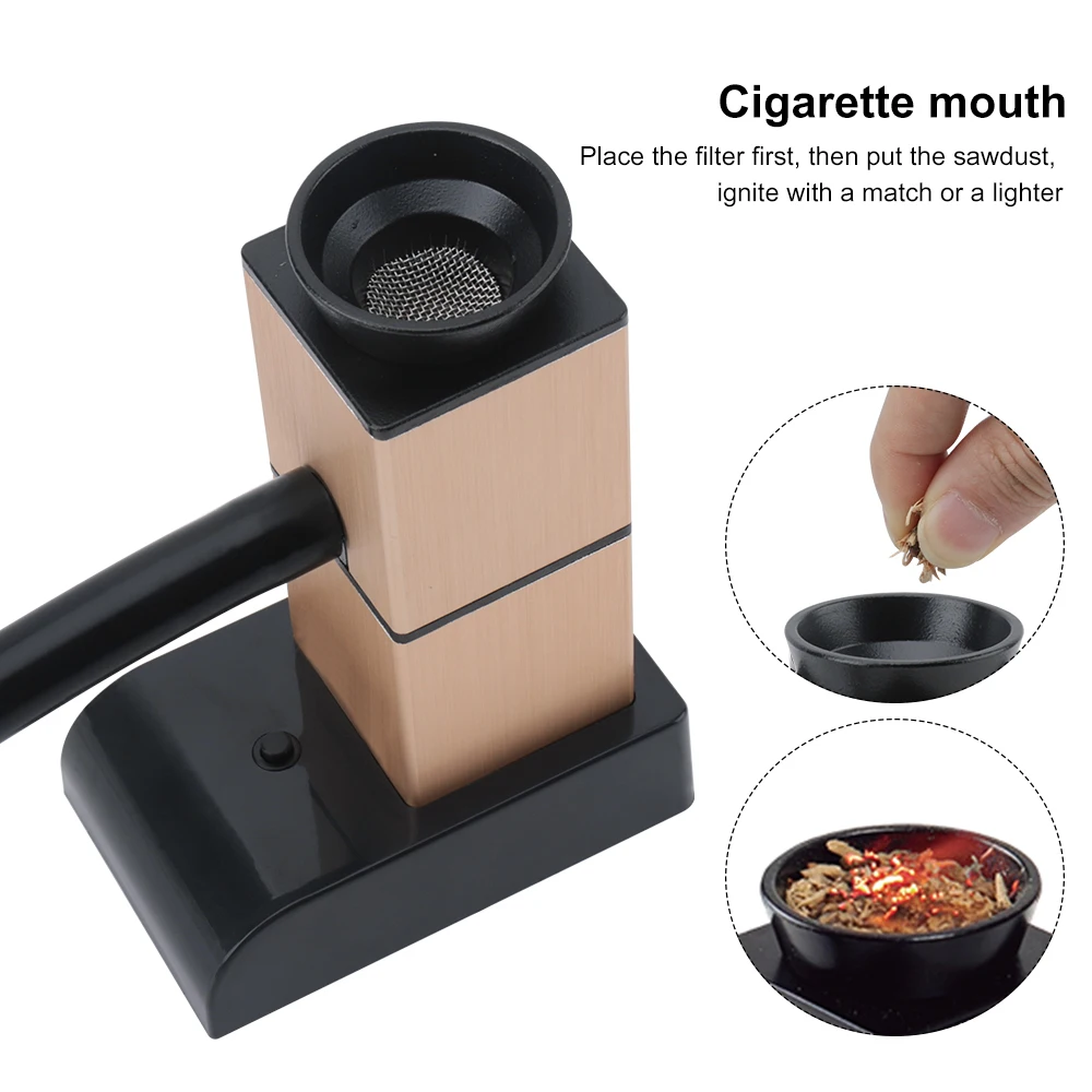 Portable Smoking Gun Wood Cocktail Smoker Handheld Food Cold Smoke Generator Meat Burn Smokehouse Cooking Kitchen Utensils