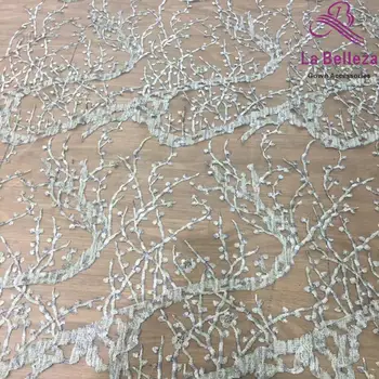 

High quality mixed color polyester wedding dress/stage dress lace fabric 5yards/lot