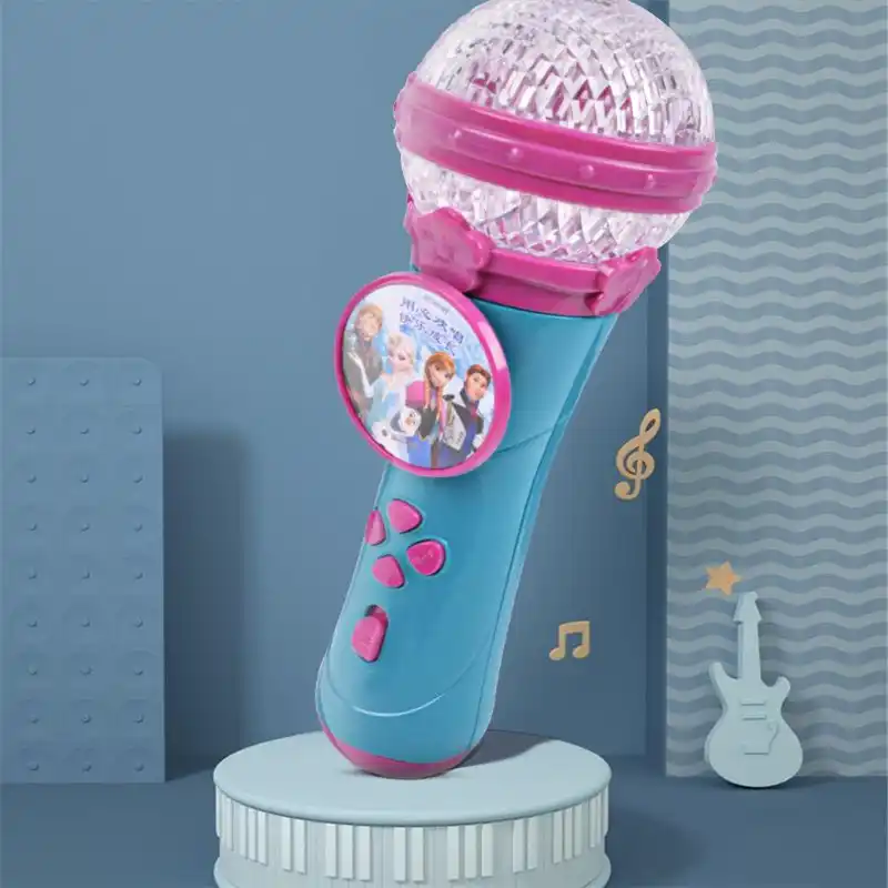 muñeca de frozen con microfono