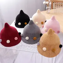 Детская шапка для маленьких детей, милый шарик для волос, украшение, модный колпачок для сосков для мальчиков и девочек