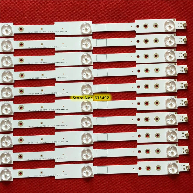 10 шт. 532 мм для sam sung Светодиодная лента подсветки 29 дюймов 5 огней SW 29 3228 05 REV1.2 121019 части телевизора