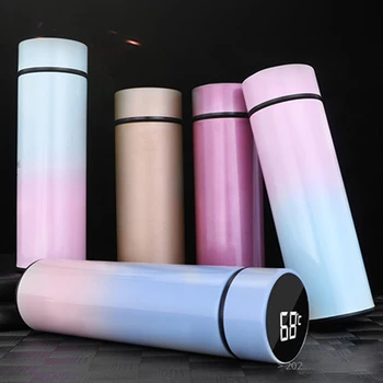 

500ml Electric Kettles Stainless Steel Vacuum Intelligent Kitchen Appliances Insulation Cup Touch Display Temperature Kettle