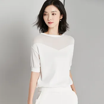 

Knitted sweater female 2020 new summer bat sleeve loose pullover pull ladies girls tops thin sweater