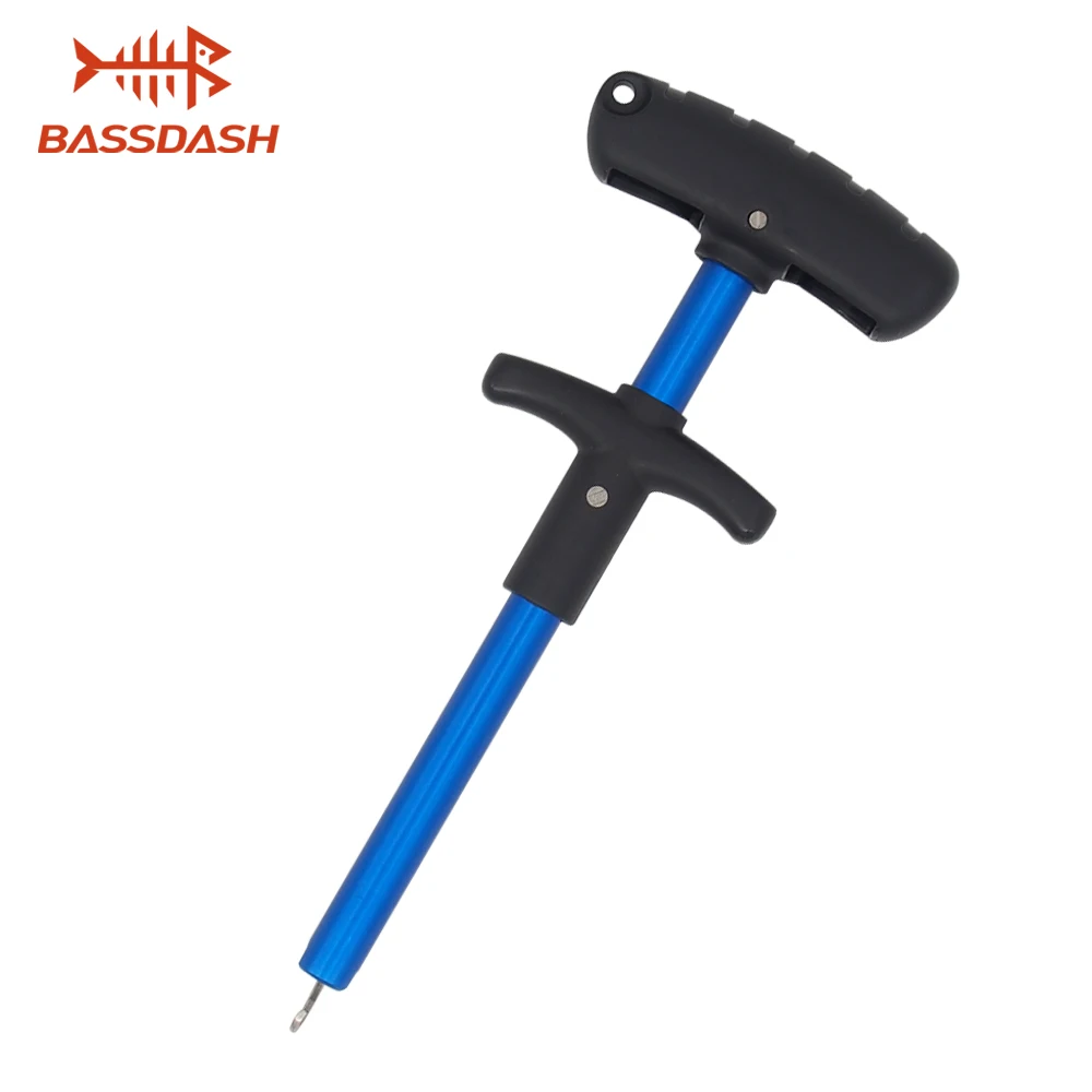 Портативный рыболовный крючок для удаления 17,3 см/6,8 дюйма алюминиевый крючок Disgorger 5 цветов - Цвет: Blue