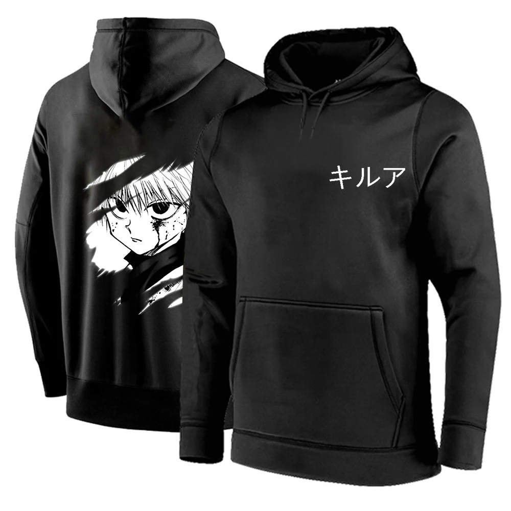 Новинка 2021 Мужская водолазка Killua Leorio из аниме Hunter X хлопковые пуловеры красивые