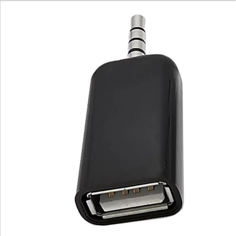 DC 3 5mm Male Audio Jack to USB 2 0 Type A Female Converter Adapter Cable 4
