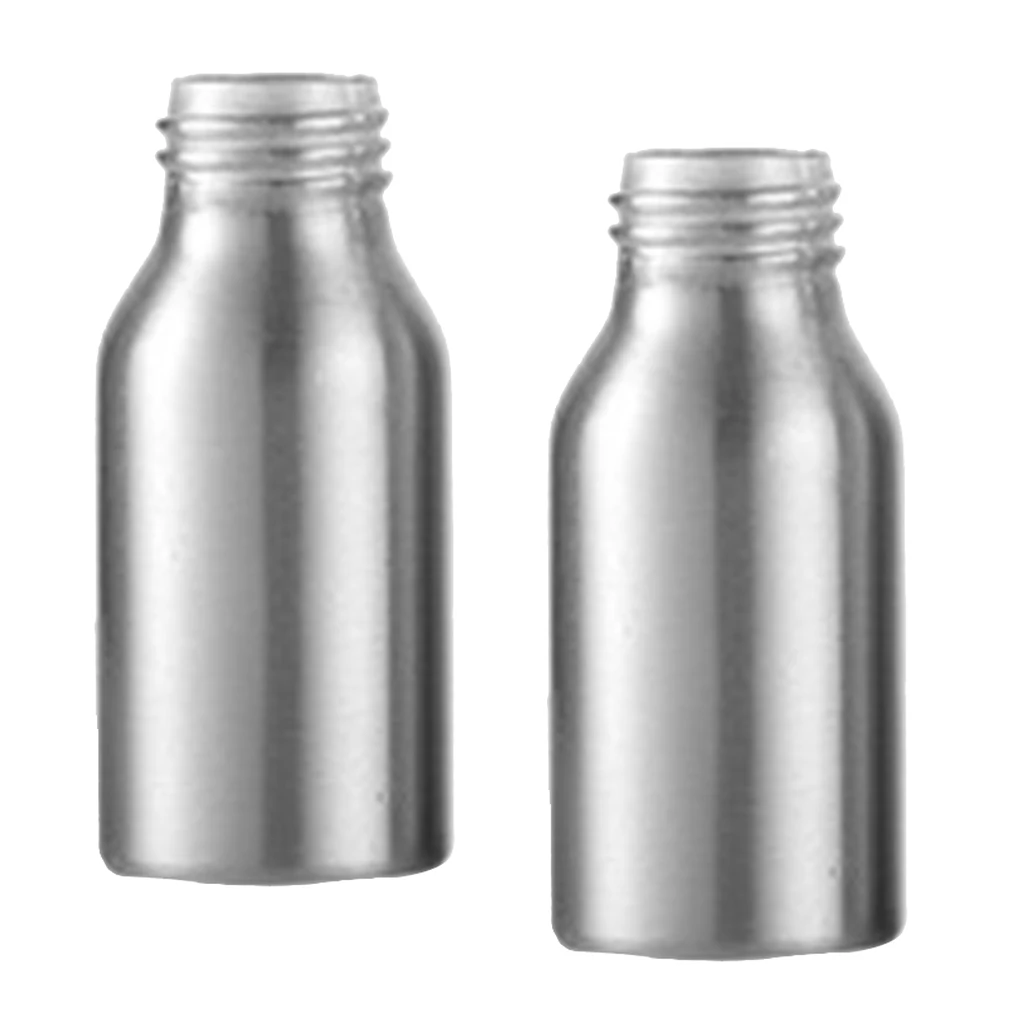2 Pieces Refillable Aluminum Shampoo Bottles Shower Gel Emulsion Containers