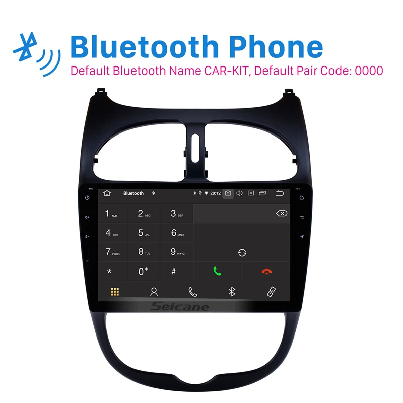 Clearance Seicane Android 9.0 9 inch Car Autostereo for 2000-2016 PEUGEOT 206 Head unit GPS Navi Radio SWC Bluetooth FM Mirror Link Wifi 2