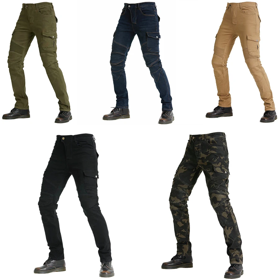 Motorcycle Jeans Protective Gear Road Racing Stretch Pants Multi-Color Optional motorcycle pants motorcycle jeans