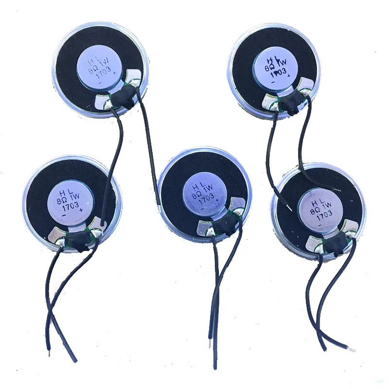 Zumbador de altavoz original de 8Ohm, 1w y 36mm, para Baofeng BF888S BF777S bf66s, etc, walkie takie de repuesto, 5 unidades por lote