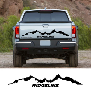 

Car Tail Trunk Stickers For Honda Ridgeline Sport Black Edition Mountain Graphics Pickup Trunk Decor DIY Auto Tuning Accessories