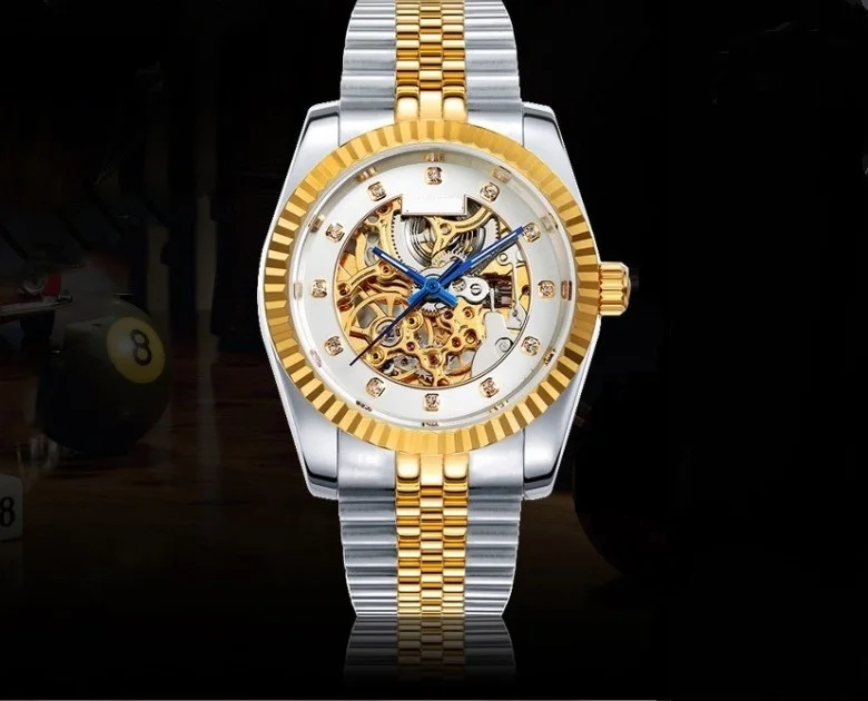 Роскошные часы 37 мм M182SK 21 jewels автоматические самоходные Мужские с Т-образными