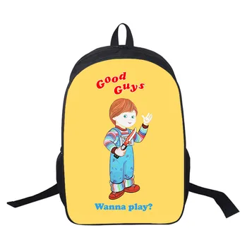 

16 Inch Backpack Kids Chucky Good Guys Wanna Play School Bags for Teenage Girls Child Bookbag for Boys Mochilas Escolares 2020