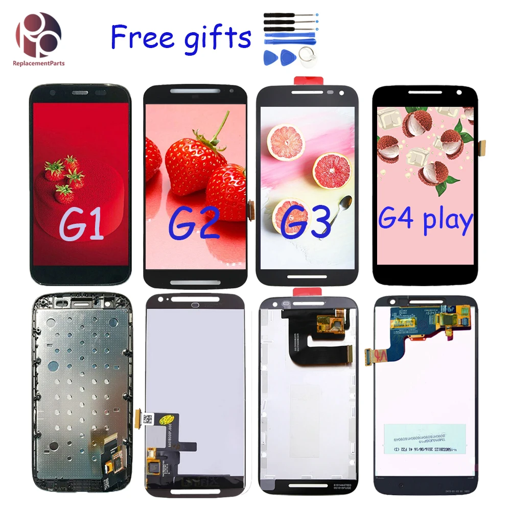 Для Motorola Moto G XT1032 XT1033 G2 XT1063 XT1064 G3 XT1544 G4 играть XT1601 XT1602 ЖК дисплей Дисплей кодирующий