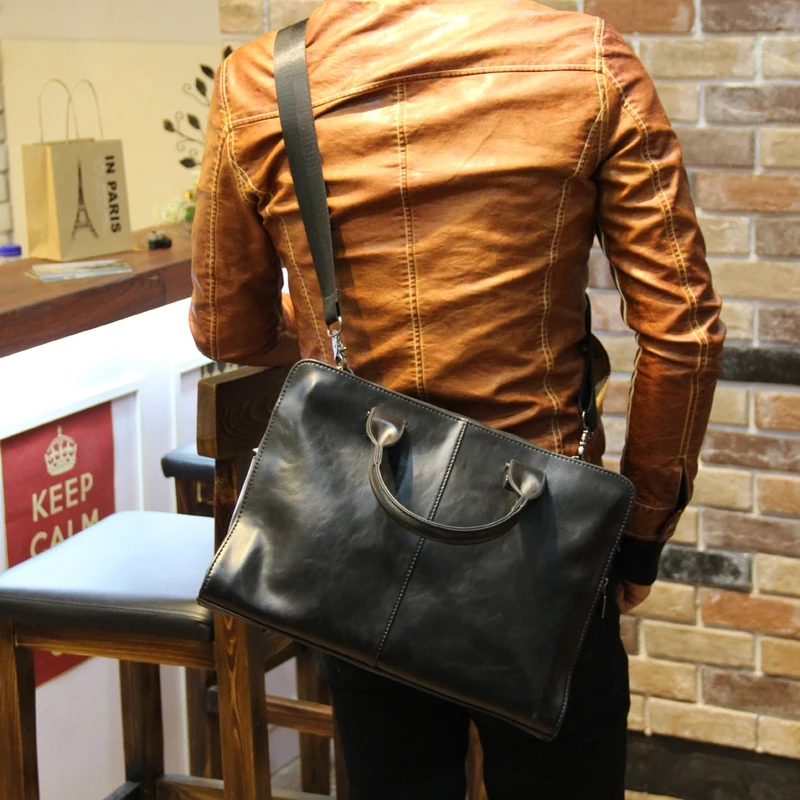 Мужской портфель, новые мягкие кожаные сумочки, мужская повседневная сумка, сумка через плечо, сумки через плечо, Мужские 13 дюймов, ноутбук, компьютер
