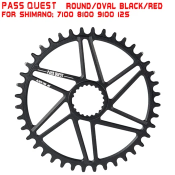 

PASS QUEST oval chainring 34/36/38 / 40T MTB narrow wide bicycle chainring for deore xt m7100 M8100 M9100 SHIMANO 12S crankset