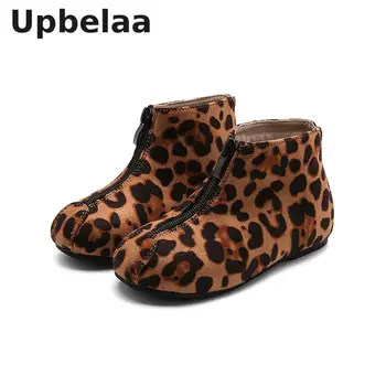 

Winter New Kids Boots Boys/girls Ankle Boots Fashion Leopard Suede Leather Children Casual Shoes Baby Toddler Snow Boot Non-slip