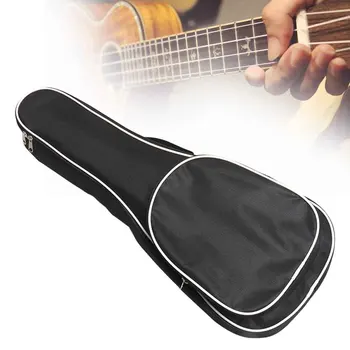 

21/23/26 Inch Pockets Shockproof Waterproof Black Backpack Case Zipper Oxford Cloth Ukulele Bag With Handle Thickened Storage