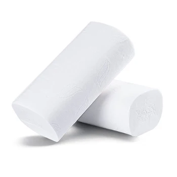 

10 Roll Disposable Toilet Paper Roll Soft Printed Bathroom Tissue Coreless White 4-Ply Paper Towels Outdoor ProductZJ55