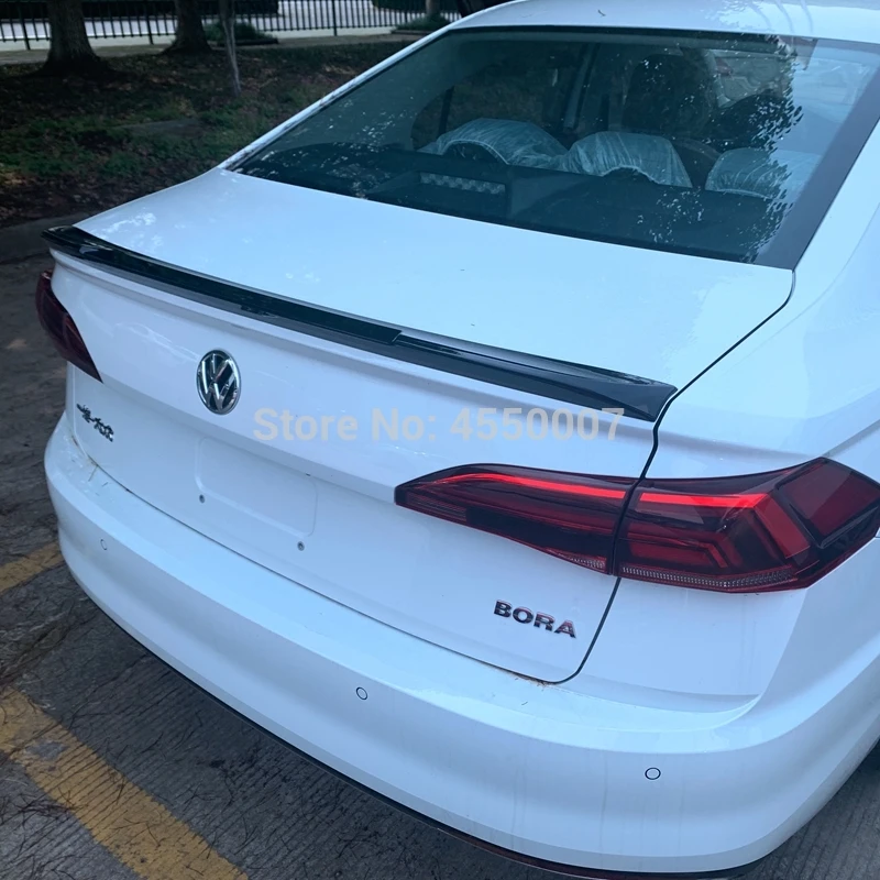 Для Volkswagen Bora abs пластик грунтовка Цвет Внешний задний спойлер хвост багажник загрузки крыло украшение автомобиля стиль