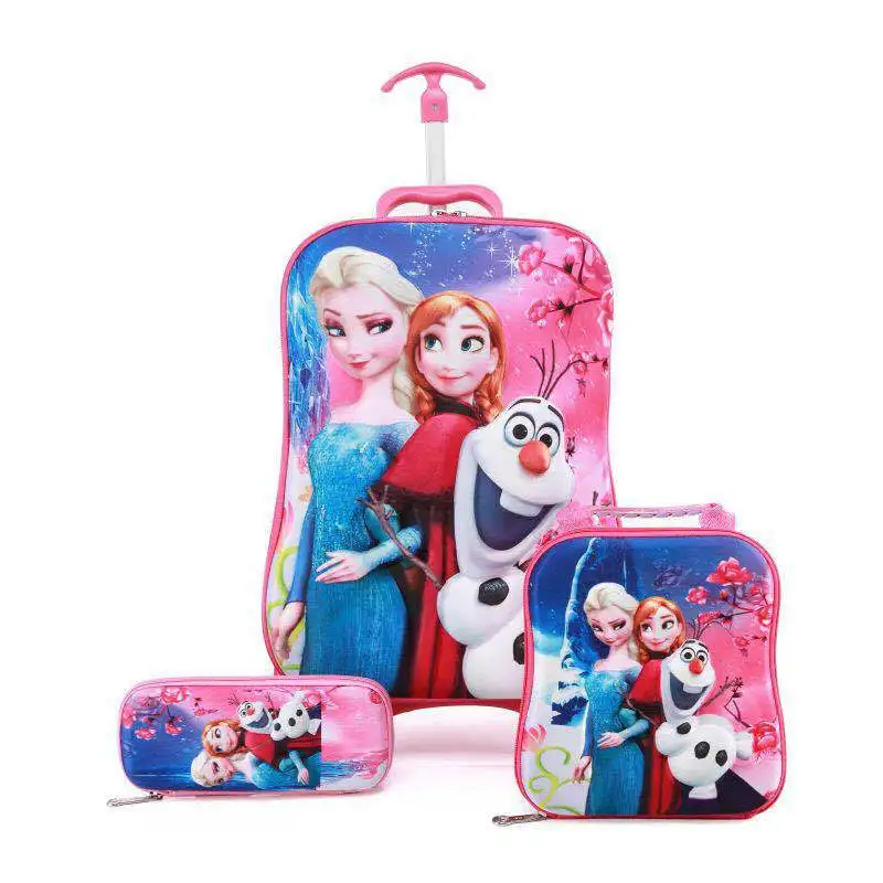 Детский чемодан, детская школьная сумка, многоцветные свитки, чемодан, подарок, полотенце, школьный рюкзак с колесами - Цвет: A10 give gift