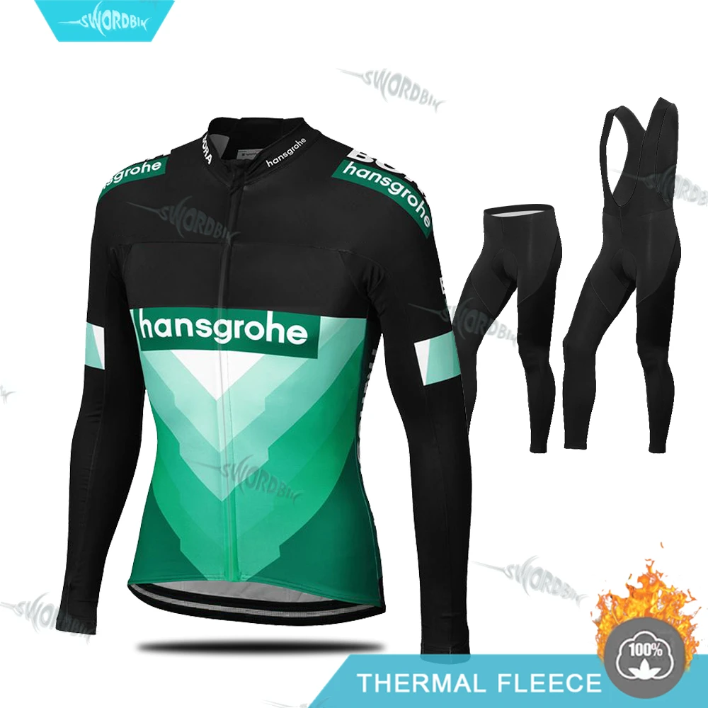 

Pro Team Cycling Clothing Boraing Winter Uninform Cycle Warm Jersey set Long Sleeve Thermal Fleece Clothes Ropa Ciclismo Hombre