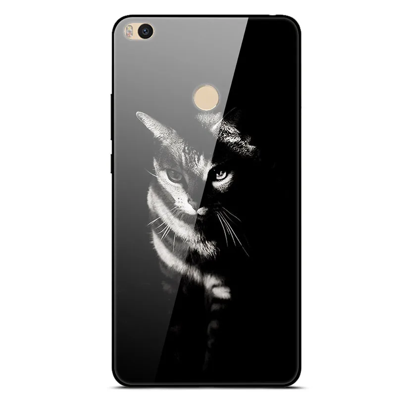 34 Для Xiaomi mi Max 2 Чехол жесткая задняя крышка из закаленного стекла для Xiaomi mi Max2, мягкий силиконовый чехол-бампер из ТПУ для mi Max 2, чехол для телефона s - Цвет: 34