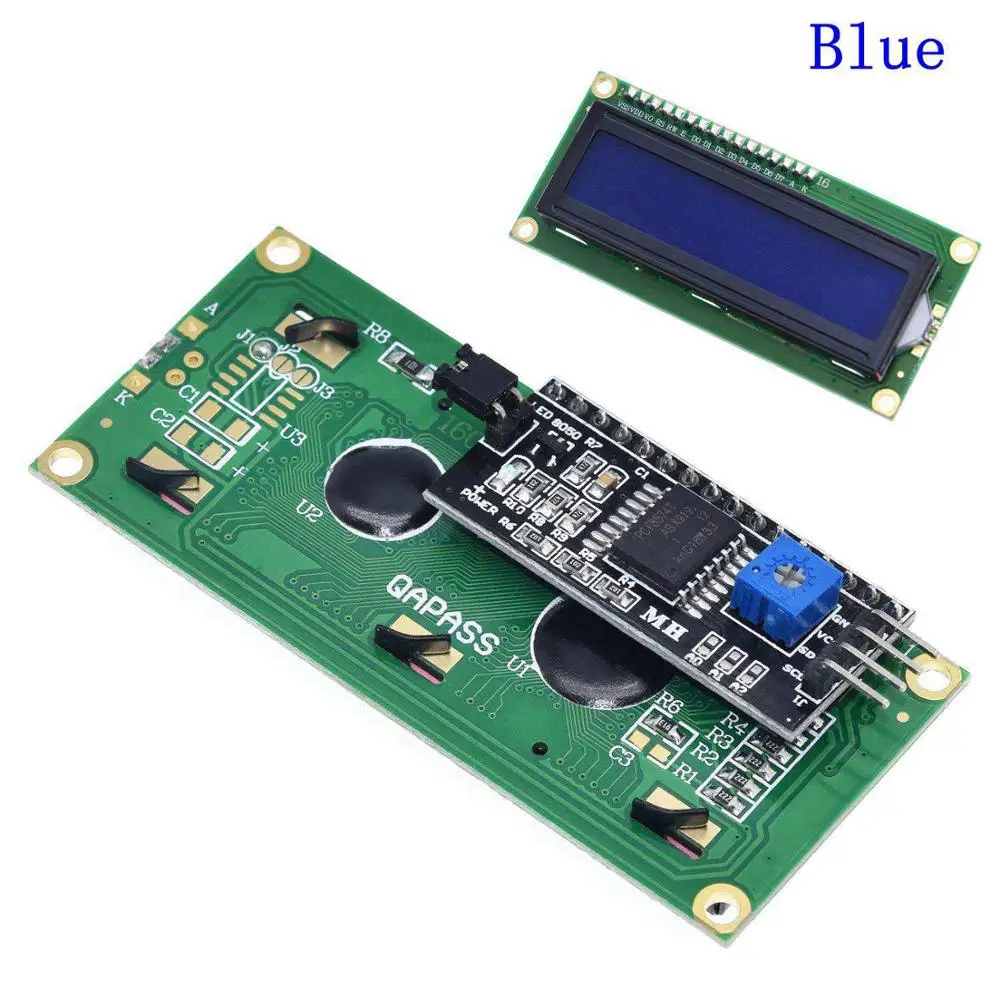 1 шт./лот модуль ЖКД синий зеленый экран IIC/I2C 1602 для arduino 1602 ЖК-дисплей UNO r3 mega2560 ЖК-дисплей 1602 - Цвет: I2C lcd1602 Blue