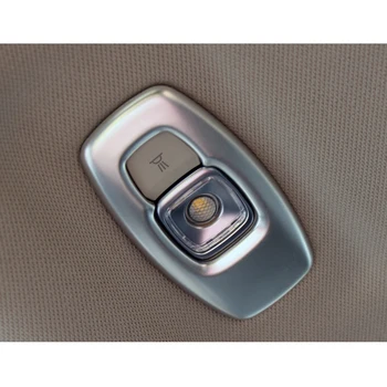 

For LHD Renault Kadjar 2016-2018 Car Accessories Inner Rear Roof Reading Lights Frame Decoration ABS Chrome Lamp Cover Trim