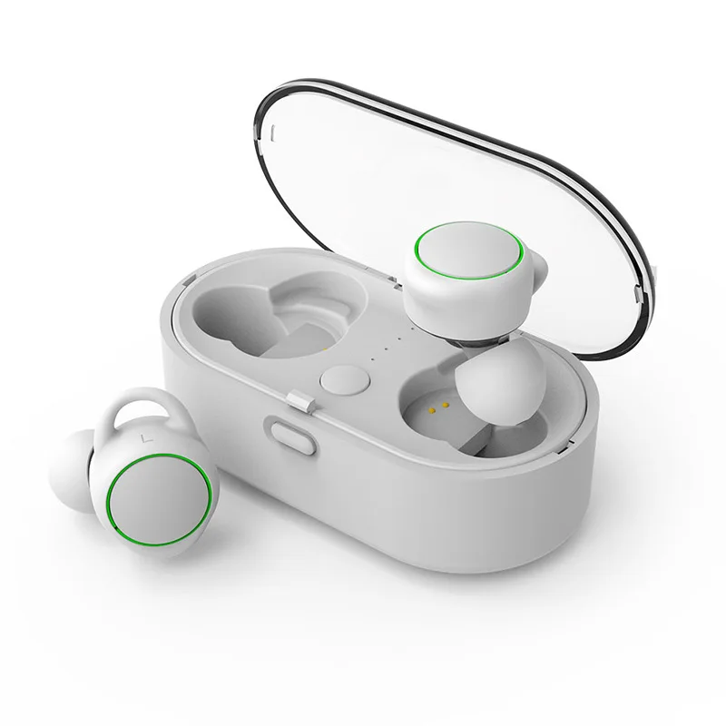 White TWS наушники Bluetooth гарнитура вкладыши беспроводные наушники Handsfree HiFi вызов Сенсорное управление для iPhone Mi huawei samsung наушники - Цвет: White